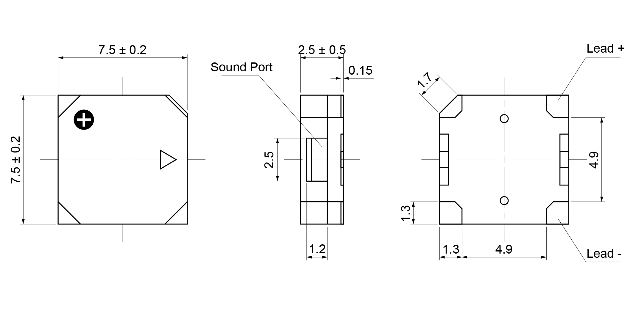 SMT7525-27A5-25 Mechanical Drawing